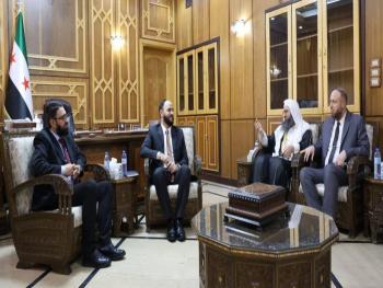وزير العدل و محافظ حلب يبحثان سبل التعاون لتعزيز العمل القضائي