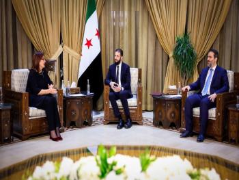 الرئيس الشرع والوزير الشيباني يلتقيان المفوضة الأوروبية دوبرافكا شويسا